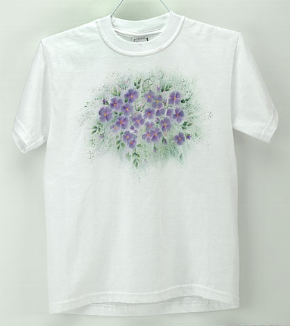 violet color t shirt